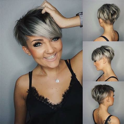 coupe ultra courte femme cheveux gris|8 idées de coupe courte pour femme avec cheveux gris